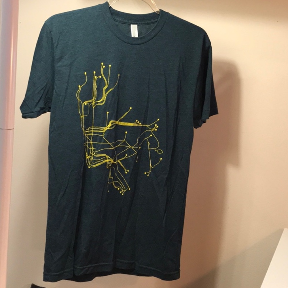 Manhattan subway map T-shirt